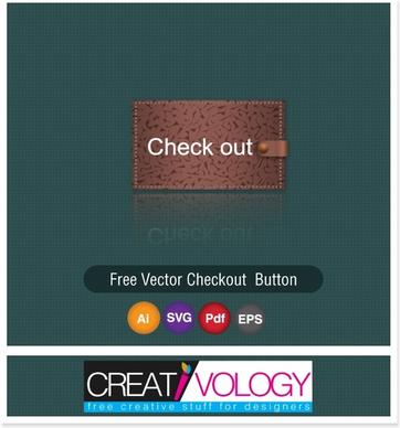 Free Vector Checkout Button 