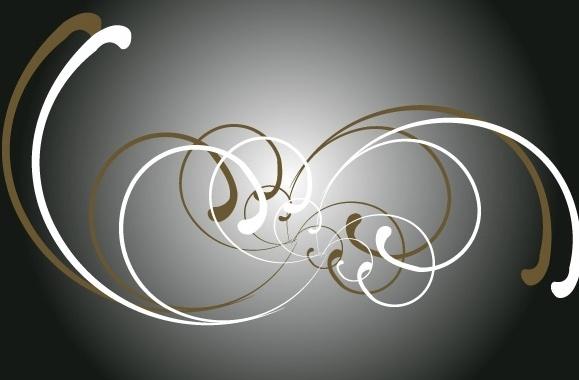 Free vector curly ornaments