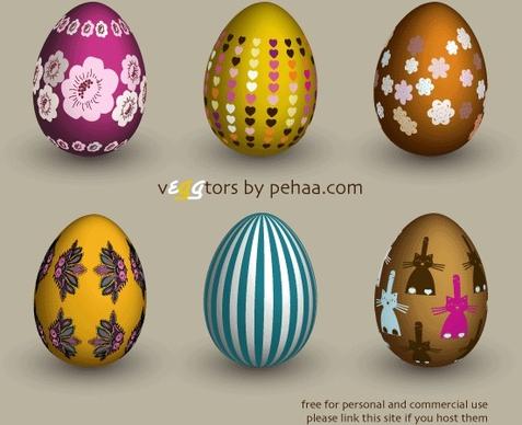 Free vector Easter eggs