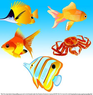 free vector fish icons