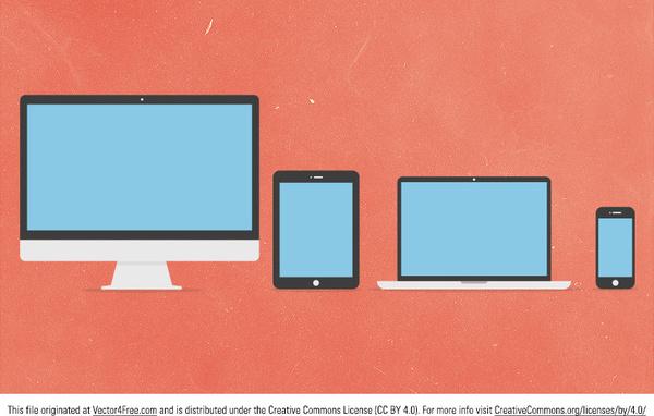 free vector flat idevice icons