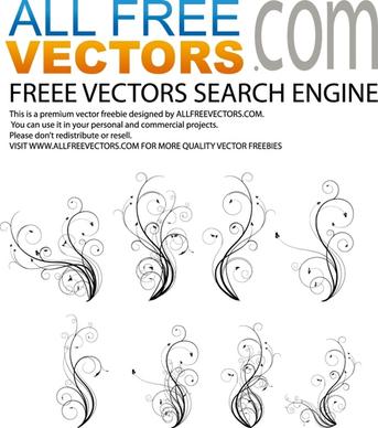 Free vector flourishes