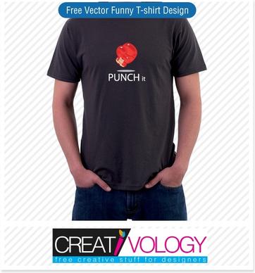 Free Vector Funny T-shirt Design 