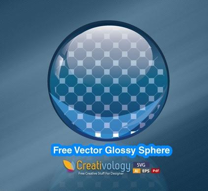 Free Vector Glossy Sphere 