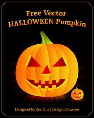 free vector happy halloween pumpkin