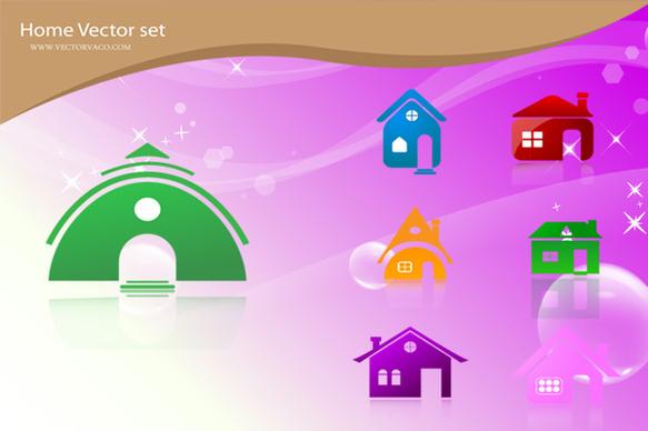 free vector home icons