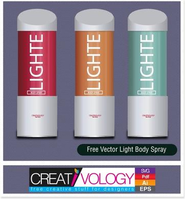 Free Vector Light Body Spray 