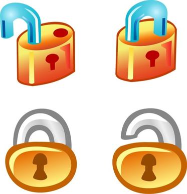 Free Vector Lock Icons