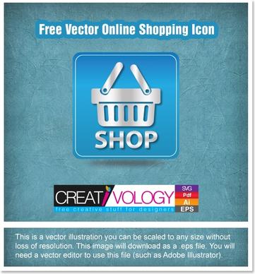 Free Vector Online Shopping Icon  