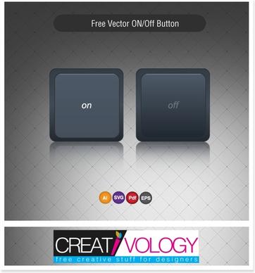 Free Vector ON/Off Button 