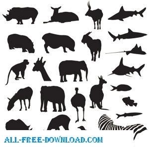 Free Vector Pack Safari And Zoo Animals spoon