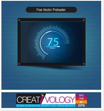 Free Vector Preloader 