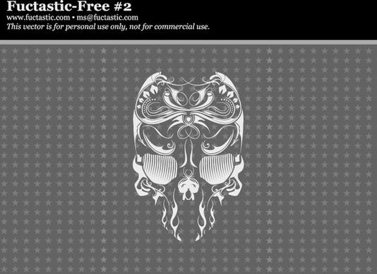 
								Free Vector Skull							