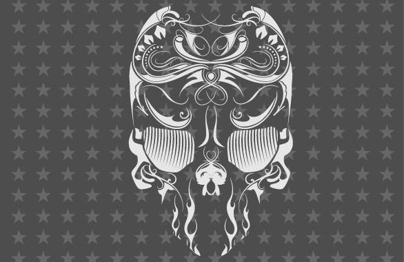 Free Vector Skull Flourish Mexican Touch