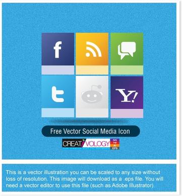 Free Vector Social Media Icon 