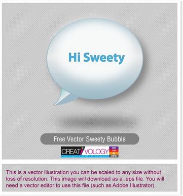 Free Vector Sweety Bubble 