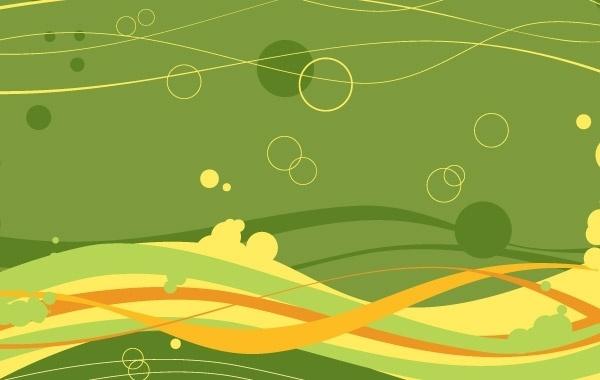 FREE VECTOR WAVES AND BUBBLES BACKGROUND