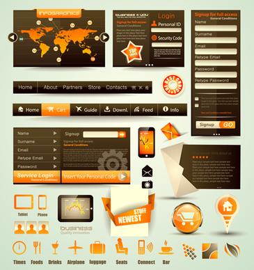 free vector web elements collection