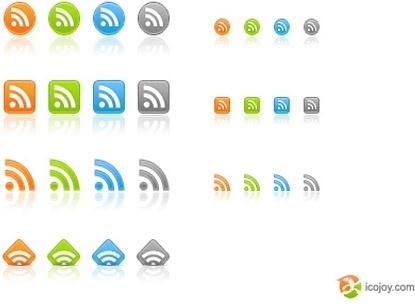Free web 2.0 RSS icons icons pack