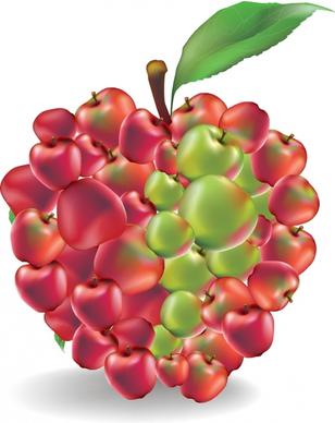 fruit apple vector