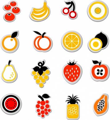 fruit icon sticker