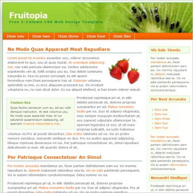 Fruitopia Template