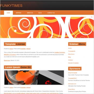 Funky Times Template
