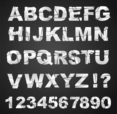 funny alphabets creative design vector