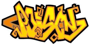 funny graffiti alphabet design vector