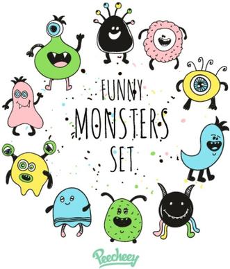 funny monster set