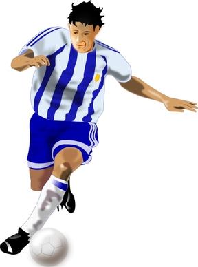 Futbolista Soccer Player clip art