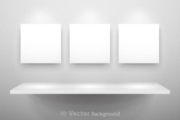 gallery display background 11 vector