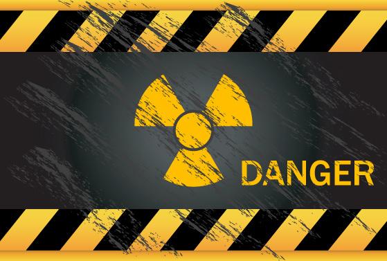 garbage danger warning elements vector