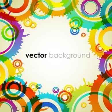 gearwheel with colorful background vector