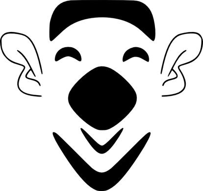 Gemmi Laughing Bearded Face clip art