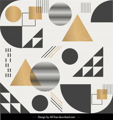 geometric pattern template colorful flat decor