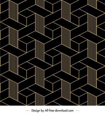 geometric pattern template dark illusion symmetric decor