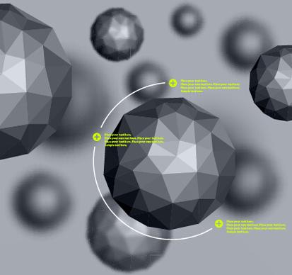 geometric polygonal objects vector background