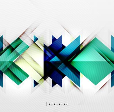 geometric shapes background business vector