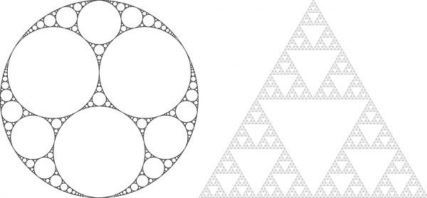 geometries vector illustration in black and white