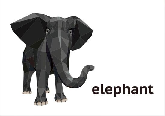geometry shape elephant vector