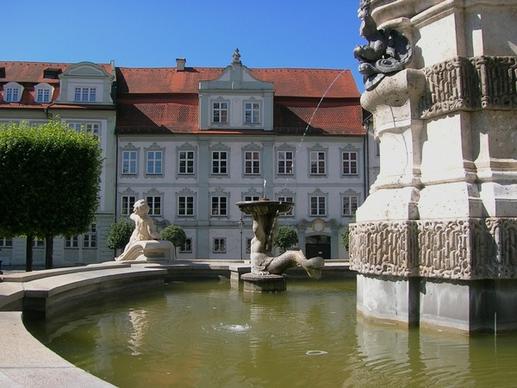 germany buildings fountain