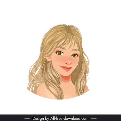 girl illustration painting handdrawn cute smiley face