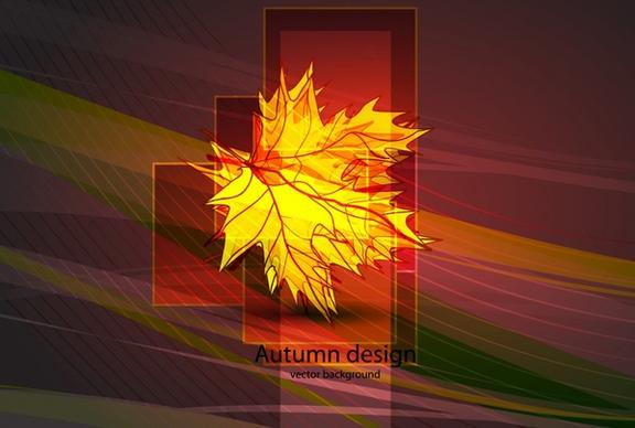 autumn leaf background colored modern design