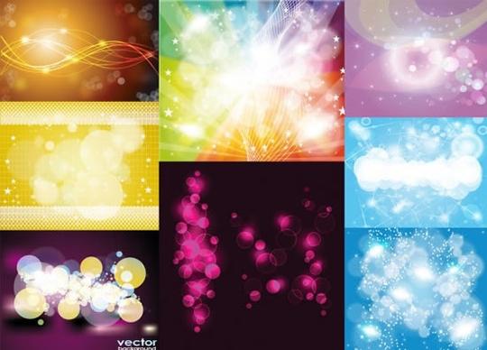 decorative background templates colorful twinkling vivid lights effect