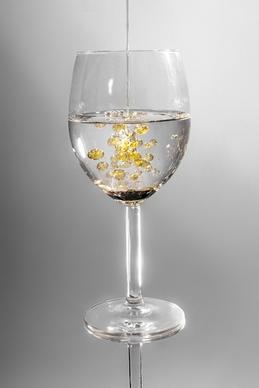 glass crystal glass drink