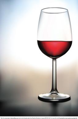 glass of wine vector
