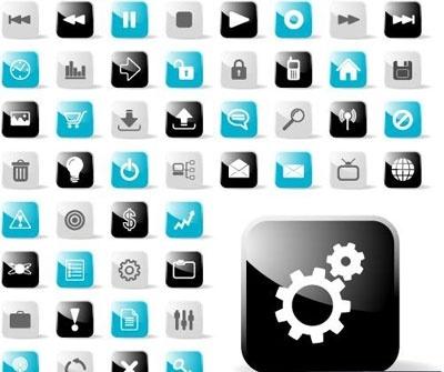 Glossy Icon Set for Web Applications