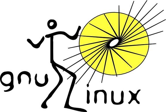 Gnu/linux Disco Dance clip art