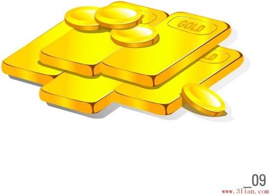 gold bullion vector